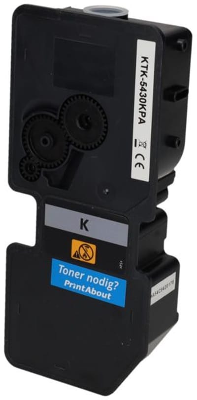 PrintAbout huismerk Toner TK-5430K Zwart Geschikt voor Kyocera