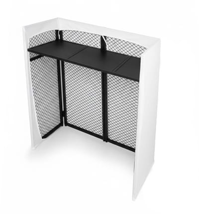 Vonyx DBC105 DJ booth - Opvouwbare DJ tafel - Met draagtas en Lycra doeken - 25 kg belastbaar