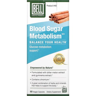 Bell Lifestyle, Bloedsuikerstofwisseling, 60 Plantaardige Capsules