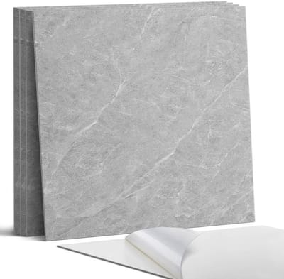 Coloray Wandpanelen Zelfklevend - Natuurlijke steenstructuur Zelfklevende Wandpanelen - 50 cm x 50 cm - Grijs Wandpaneel PVC - 5 stuks - Texturen Wandpanelen Zelfklevend - Wandpanelen Keuken - Wandpaneel Badkamer