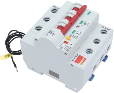 Solidchoice - Dailygoody - Slimme Aardlekschakelaar - 40A AC 400V Beveiliging - WiFi Antenne Inclusief - Veiligheid - Elektriciteit - Geschikt voor Huishoudens - Mo.