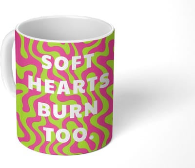 Mok - Koffiemok - Abstract - Quote - Centraal - Roze - Mokken - 350 ML - Beker - Koffiemokken - Theemok - Mok met Tekst