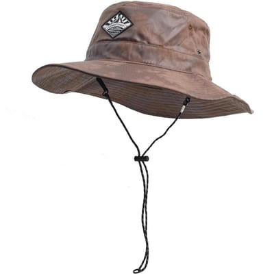 Chapeau de Soleil Imperméable à Séchage Rapide & Chapeau Bob Japonais - Été Extérieur pour Femmes Hommes, Randonnée Camping Alpinisme Pêche (Brown,One Size) marron