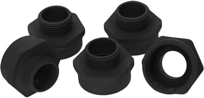 5 stuks Kalitec G5202510 verlengstukken M20/M25 kunststof zwart