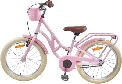 Kinderfiets - Stadsfiets jeugd - Buiten spelen - Verstelbaar zadel - 24 inch - Lichtroze