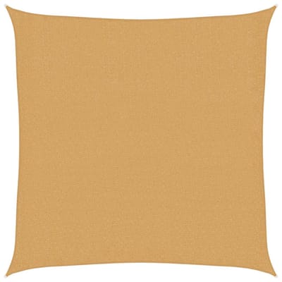 vidaXL - Zonnezeil - 160 - g/m² - vierkant - 2,5x2,5 - m - HDPE - zandkleurig