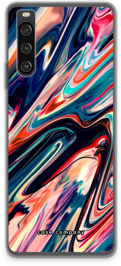 Case Company® - Hoesje geschikt voor Sony Xperia 10 IV hoesje - Quantum Being - Soft Cover Telefoonhoesje - Bescherming aan alle Kanten en Schermrand