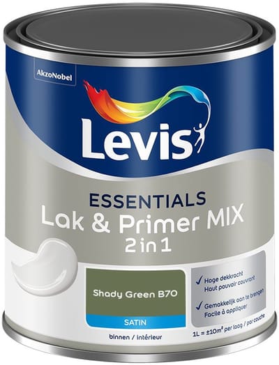 Levis - Essentials Lak & Primer Mix - Shady Green B70 - Mengverf - 1 L