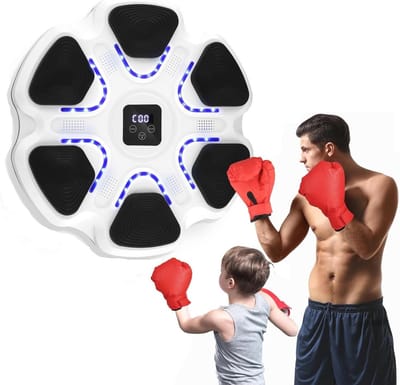 Muziekboksmachine met LED voor Bokstraining - Elektronisch Doel met Bluetooth en Instelbare Hoogte
