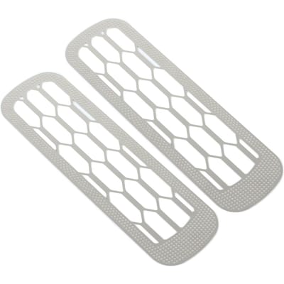 2 STUKS Beschermende Mesh Afdekking voor Mistlampen Voor RVS Zelfklevend Vervanging voor Land Rover Defender L663 2020-2022 white