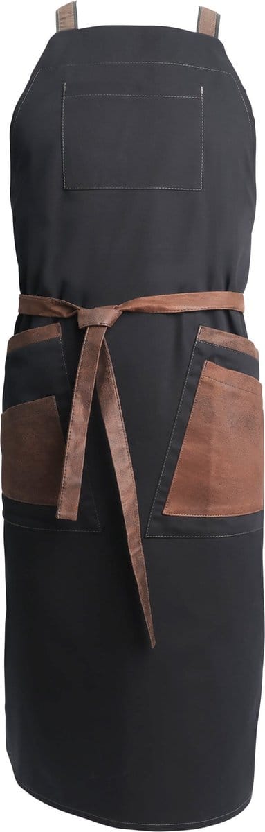 Pavelinni | Kopenhagen | Halter Crossbody Horeca Schort | Keukenschort | Zwart