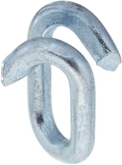 Dailygoody - Kettingschakels - 5 mm - Hoogwaardig en robuust - Verzinkt staal - Kettingverbinder - Ideaal voor verbindingen en verlengingen - 5 stuks