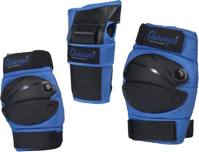 Kinderen Beschermset - Valbescherming Skaten - Veilig Sporten - Complete Set - 39-42 EU - Blauw