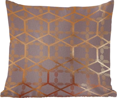 Sierkussens - Kussentjes Woonkamer - 60x60 cm - Patroon - Goud - Paars
