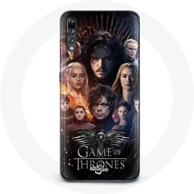 Coque pour Huawei P30 Lite Game of Thrones Saison 8 Le Trône de Fer L'affiche de L'équipage Logo Aig