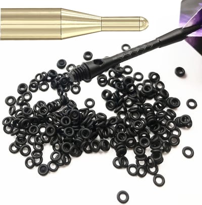 Dart O-ringen - Dart accessoires - Dartspel verbeteren - 100 stuks met tool - 4.5 mm diameter
