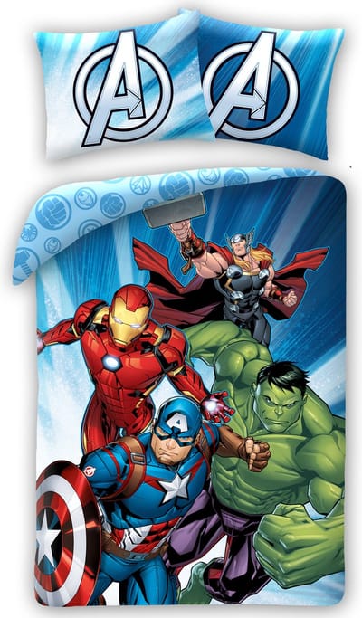 Marvel Avengers Dekbedovertrek Team Winning - 140 x 200 cm - 70 x 90 cm