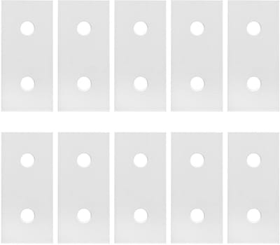 Dailygoods- Verbindingsplaat Aluminium - 10 Stuks - Oxidatieoppervlak - Platte Hoekbeugel - Verticale Profielverbinding - Duurzaam en Stevig - Verbindingselement
