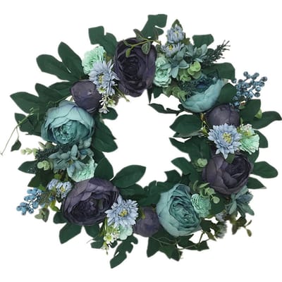 Pioenroos Bloemenslinger Voordeur Decoratie Bloemen Bovenlicht Hangend Imitatie Bloemen Wanddecoratie gray