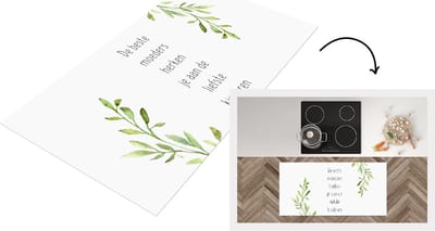 Keukenloper - Loper keuken - De beste moeders herken je aan de liefste kinderen - Spreuken - Quotes - Mama - 120x60 cm - Keukenloper vinyl