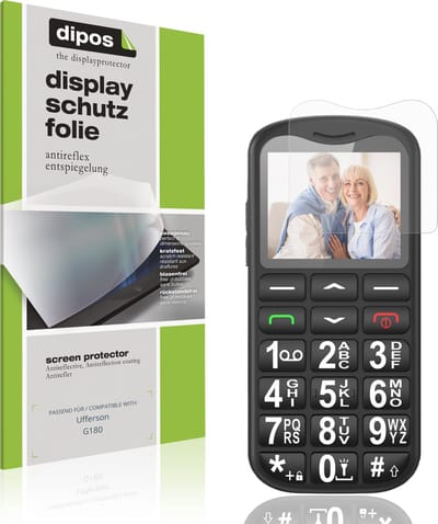 dipos – 4x Matte Beschermfolie geschikt voor Ufferson G180 | Krasbestendige & antireflecterende Screenprotector Ultra-Thin