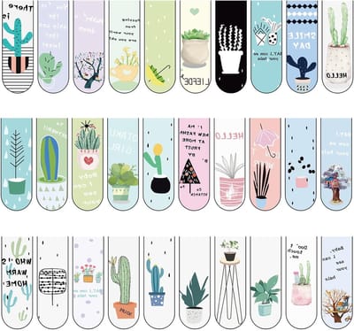 Magnetische Boekenleggers voor Kinderen - 30 Stuks met Diverse Patroons voor School, Familie en Cadeaus voor Verjaardagen en Speciale Gelegenheden