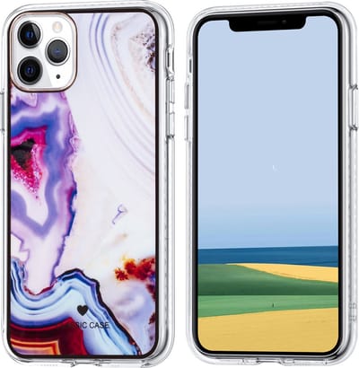 UNIQ Accessory Paarse Print Back Cover TPU Telefoonhoesje voor Apple iPhone 11 Pro - Bescherm je Telefoon!