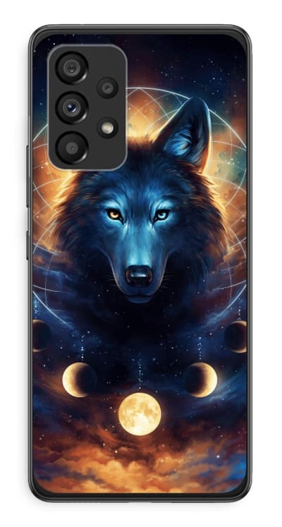 Case Company® - Hoesje geschikt voor Samsung Galaxy A53 5G hoesje - Wolf Dreamcatcher - Soft Cover Telefoonhoesje - Bescherming aan alle Kanten en Schermrand