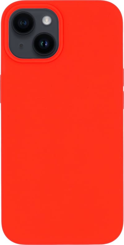 BMAX Siliconen hard case hoesje geschikt voor iPhone 14 Plus - Hardcover - Apple - Back cover - Backcover - Beschermhoesje - Telefoonhoesje - Hard case - Telefoonbescherming - Rood
