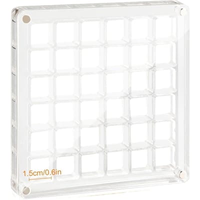36 Vakken Schelpen Displaydoos Acryl Magnetische Schelpen Display Case Organizer Doos Stapelbaar Klein Knutsels Compartiment Doos schoon
