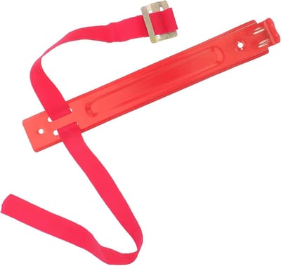 Brandblusser Haak - Muurbevestiging Houder - Veilige Opslag - Stevig IJzeren Materiaal - 27x4x1cm - Rood