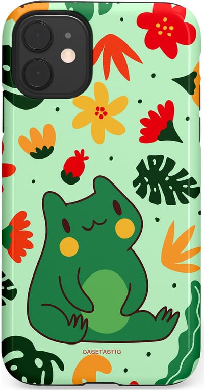 Casetastic Hoesje Geschikt voor Apple iPhone 11 - Stijlvolle Beschermende Duo-layer Case - Kwaakje