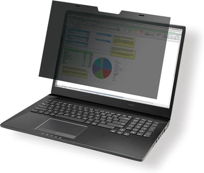 Famanu – Privacyfilter magnetisch voor 14'' 16:10 schermen - incl. tas en reinigingsdoekje - grijs/antraciet