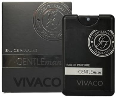 VIVACO Gentleman Luxe Eau de Parfum voor mannen – Black Edition - handig voor onderweg en in de sportas