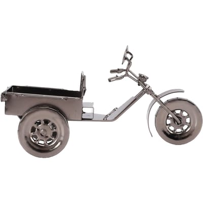Figurine Moto en Fer Art Métallique à Trois Roues Ornement Organisateur de Rangement Papeterie Fait Main Décoration de Bureau pour Maison Bureau Type 2