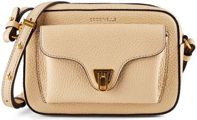 COCCINELLE Leren schoudertas Beat Soft Crossbody Bag Sandshell beige