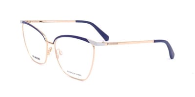 Love Moschino MOL596 Blueazure gold 56/15/140 WOMAN Brilmonturen