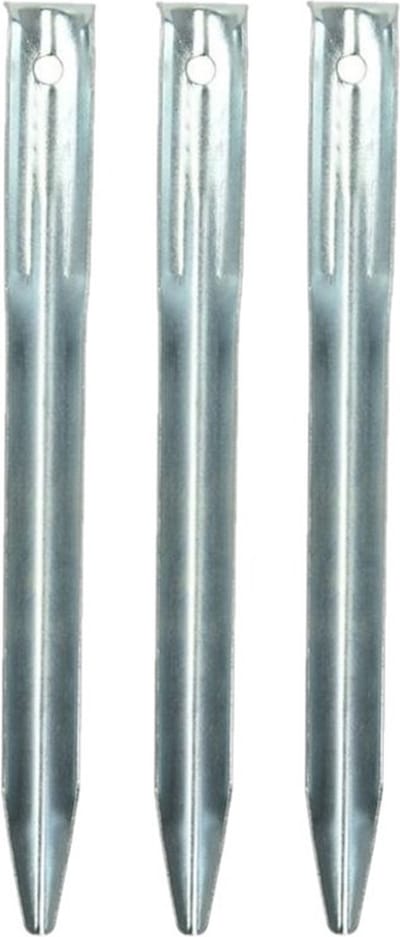 Pro Plus Grondpennen/tentharingen - 20x - metaal - halfrond - 22 cm - Kampeer artikelen voor tent of windscherm