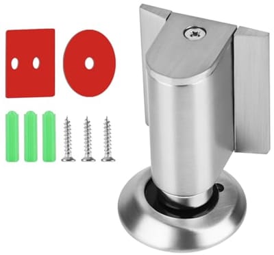 Magnetische Deurstoppers - Zilver - Verstelbare Hoogte van 5 tot 25 mm - Roestvrij Staal - Voor Slaapkamer, Keuken en Kantoor