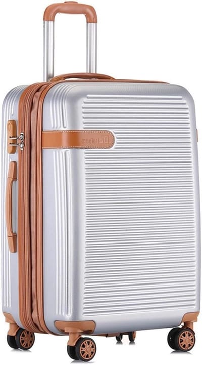 Reis Koffer - Bagage Tas - Zakelijk Reizen - Uitschuifbare Functie - 60L - Zilver