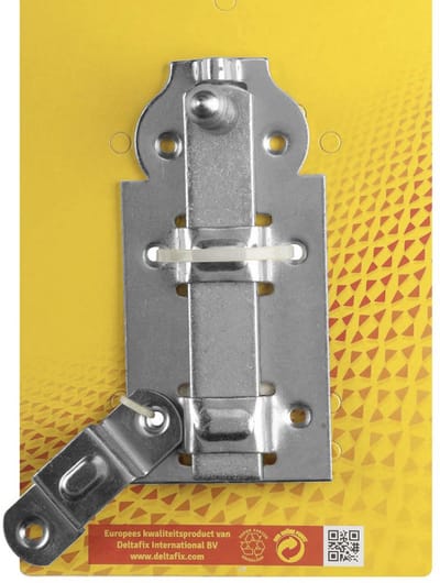 Deltafix rolschuif vlak geel verzinkt 120mm x 55mm 1 st.