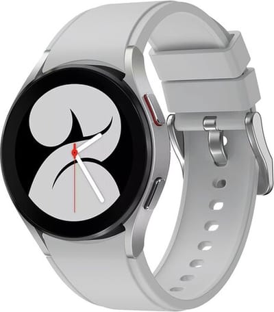 By Qubix - Geschikt voor Samsung Galaxy Watch bandje - Siliconen sportband 20mm - Grijs - Geschikt voor Samsung Galaxy Watch 7 (40 & 44mm) - Galaxy Watch FE - Galaxy Watch 6 - Galaxy Watch 6 Pro - Galaxy Watch 5 - 5 Pro - Galaxy Watch 4 - 4 Classic