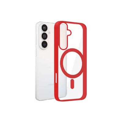 Zanaé - Backcover hoesje - Geschikt voor Samsung S26 - Magsafe - Rood