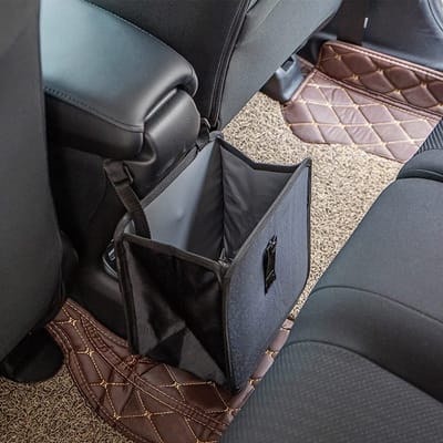 Dailygoods- Vuilnisbak Opvouwbaar - Waterdicht - Lekvrij - Auto-interieuraccessoires - Grote Capaciteit - 27,5 x 14,5 x 27,5 cm - Afvalbak