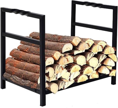 Draagbare brandhoutblokkenrekken voor binnen en buiten, kampeervuur, picknick, reishoutblokhouder, houtopslagcontainer voor bij de open haard/vuurkorf