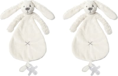 2 Happy Horse Richie Knuffeldoekjes - ivory - Baby cadeau - Kraamcadeau - Tuttle doekjes