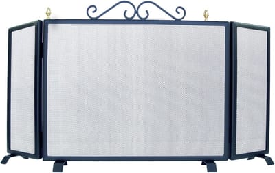 Opvouwbaar Vonkscherm voor Open Haard of Kachel, 110 x 60 cm