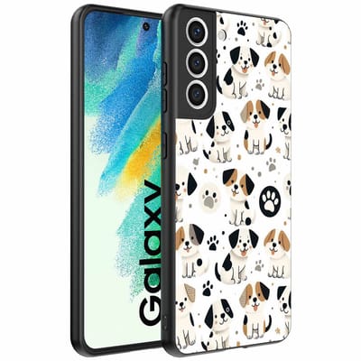 Geschikt voor Samsung Galaxy S21 FE Telefoonhoesje met honden opdruk - TPU backcover case dog design - Smartphonica geschikt voor Samsung Galaxy S21 FE