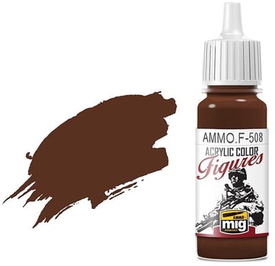 AMMO by Mig Jimenez Hobbyverf Acrylverf - MIG F508 Brown Base FS-30108 - Acryl Verf flesje - 17 ml