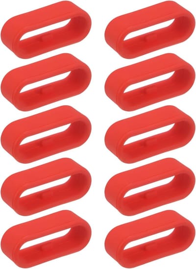 10 Silicone Horlogebandjes van Silicoon voor 18mm Breed Horloge, Rood, Duurzaam en Comfortabel